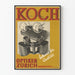 Vintage reklamposter för optiker Koch Zürich av hög kvalitet