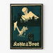 Vintageposter "Kohle ist Brot" med industriellt skelett