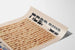Vintage poster Matzo Pesach Kosher dekorativ väggmålning