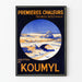 Vintage reklamposter för Koumyl-droppar mot tarmproblem