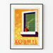 Vintageposter för väggdekoration 'Koumyl Bactériothérapie Lactique' Värme och Retroestetik