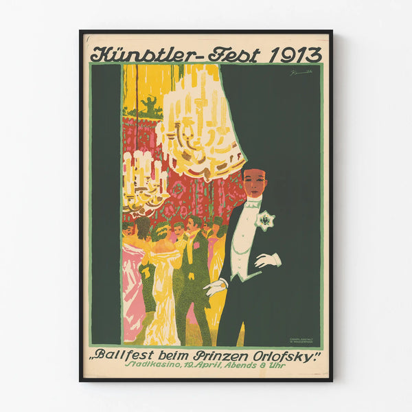 Vintage konstposter 1913 - Bal hos prins Orlofsky
