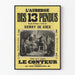 Vintageposter L'Auberge des 13 pendus av Henry de Kock