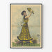 Vintageposter La Belle Guerrero dansös i gul klänning