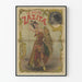 Vintage inredningsposter La Belle Zazita i festlig klädsel