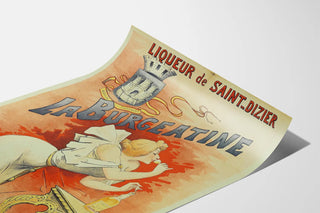 Vintageposter La Burgeatine Saint-Dizier Likör
