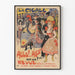 Vintageposter La Cigale Allo Allo Revue väggdekoration retro