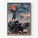 Vintageposter La Commune de Paris 1871 av Castellani