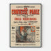 Vintageposter La Comtesse Paule - Populärroman av Émile Richebourg