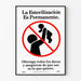 Vintageposter av permanent sterilisation - vintage väggdekoration