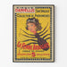 Vintageposter La Femme Araignée Cirque Daniellis