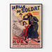 Vintageposter La Fille du Soldat av Fernand Hue