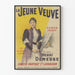Vintageposter La Jeune Veuve - Klassisk väggdekoration