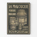 Vintageposter La Majolique emaljmålning Bourgeois Aîné