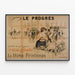 Vintageposter La Môme Printemps - Illustrerad väggdekoration — inramlat konstverk på väggen