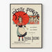Vintageposter La Petite Poucette - Musikväggdekoration