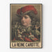 Vintageposter La Reine Carotte dekorativ och konstnärlig