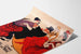 Vintageposter Folies Bergère dansare och artister