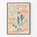 Vintageposter La Revue en Fêtes - Väggdekoration för Parisisk Teater