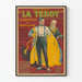 Vintageposter Bretelle La Teddy - Elegant retro väggdekoration
