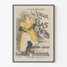 Vintageposter La Valse des Bas Noirs i gult och svart