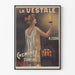 Vintageposter La Vestale kontinuerlig eldstad Viville Paris