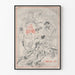 Poster La Vie Élégante av F. Rops för vintage väggdekoration