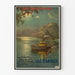 Vintageposter av Annecy-sjön PLM Paris Lyon Méditerranée