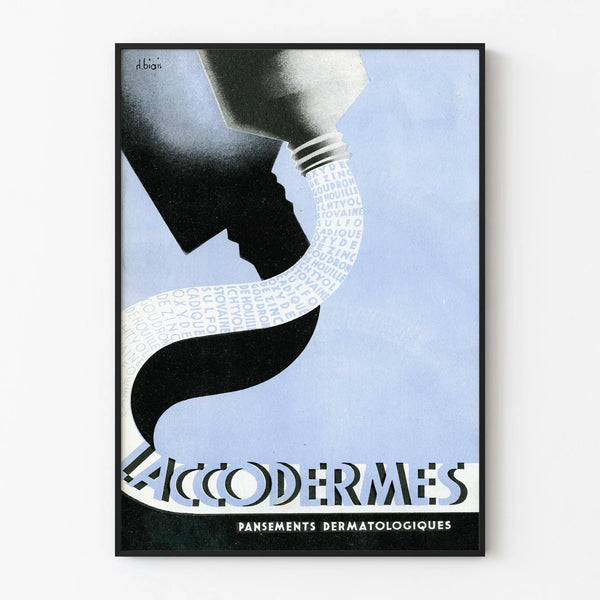 Vintageposter Laccodermes - Reklamväggdekoration för dermatologisk marknadsföring