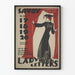 Vintageposter Lady of Letters - Väggdekoration Teater