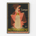 Vintageposter Lampe Westinghouse-stil Art déco