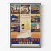 Vintageposter för Lamport & Holt Cruises med europeiska och afrikanska destinationer