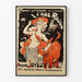 Vintageposter för Cabaret Littéraire L'Âne Rouge