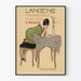 Vintageposter för Langens Markbücher – elegant väggdekoration