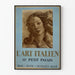 Italiensk konstaffisch på Petit Palais 1935 - Vintage väggdekoration
