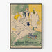 Dekorativ poster av den moderna hantverkaren - Vintage-inredningsillustration från Paris