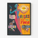 Vintageposter Las Vegas Fly TWA - Retro väggdekoration