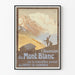Vintageposter av Uppgången till Mont-Blanc vid Kräftgången