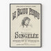 Vintageposter Le Bijou Perdu - Operan av A. Adam med Mademoiselle Singelée