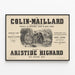 Vintageposter Le Colin-Maillard, komisk opera av Aristide Hignard — inramlat konstverk på väggen