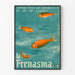 Vintageposter Le Frénasma Fiskar dekorativ