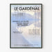 Vintageposter Le Gardénal - Retro medicinsk väggdekoration