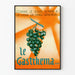 Vintageposter Le Gastrihema Väggdekoration Druva och Sol