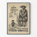 Vintageposter av Le Général Tom Pouce på Vaudeville-teatern
