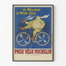 Vintage poster för Michelin cykeldäck – Det bästa, det billigaste