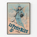 Vintageposter Le Petit Bleu de Paris väggdekoration