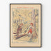 Vintageposter av Lilla Rödluvan - Klassisk illustration för barnrumsdekoration