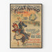 Vintageposter av evig skridskoåkning på is - Nordpolen