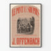 Vintageposter av Le Pont des Soupirs av Offenbach - Väggdekoration för klassisk musik