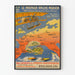 Vintageposter Le Premier Rallye Aérien 1914 - Flygplansväggdekoration